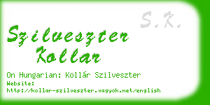 szilveszter kollar business card